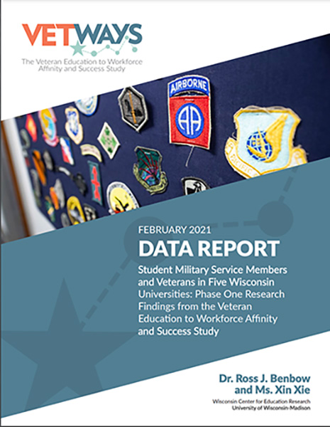 Benbow, R. J. & Xie, X. (February, 2021). Student military service members and veterans in five Wisconsin universities: Phase one research findings from the Veteran Education to Workforce Affinity and Success Study [Data Report]